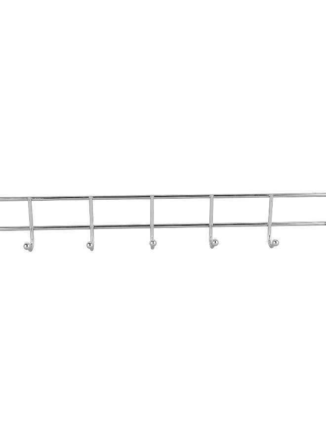 DELCASA Delcasa DC3039 Metal 10 Hooks Wall Hanger, Silver - Image 4