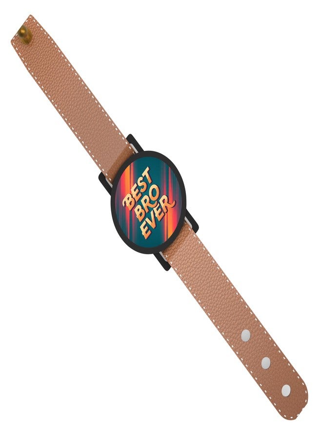 AVATAAR STUDIO Creative Rakhi Band with Detachable Fridge Magnet, Fun Raksha Bandhan Gift for Brother, Kids and Adults (Best Bro Ever) - Image 1