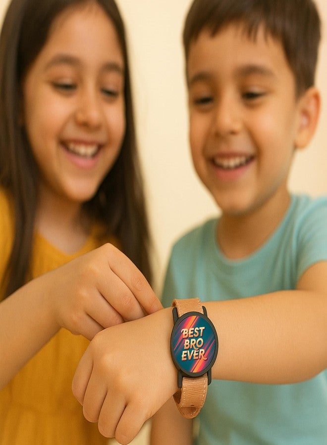 AVATAAR STUDIO Creative Rakhi Band with Detachable Fridge Magnet, Fun Raksha Bandhan Gift for Brother, Kids and Adults (Best Bro Ever) - Image 2