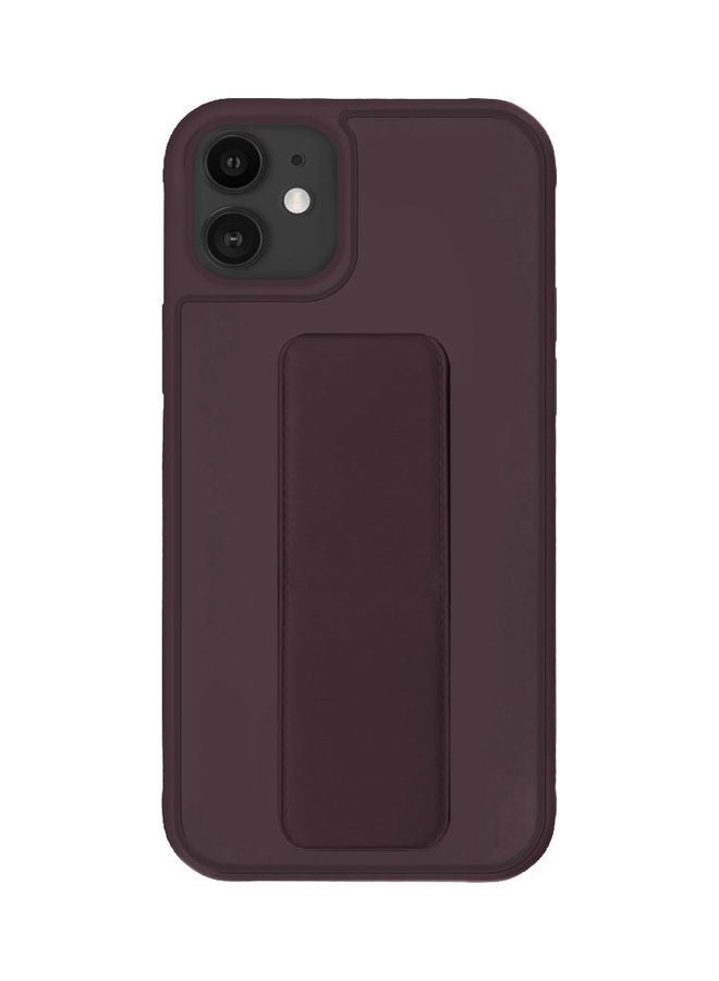 جراب خلفي واقٍ مزود بمقبض إصبع لهاتف Apple iphone 11 مارون - Image 3