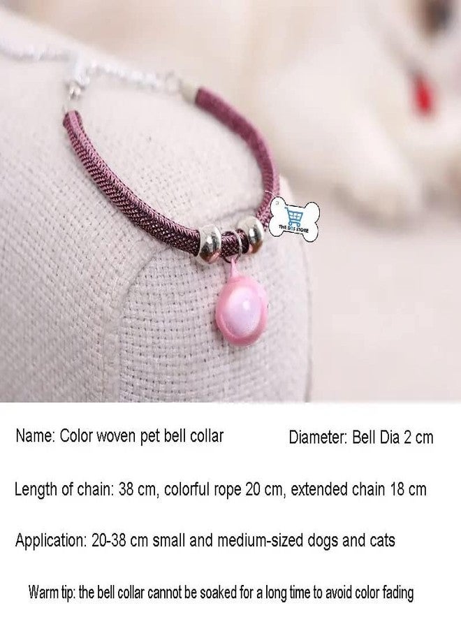 THE DDS STORE Pet Collar, 1 Pc Japanese Style Cat Collar Nylon Necklace Adjustable Kitty Necktie with Bell Extension Chain Cat Grooming Accessories for Wedding Party Birthdays Photoshot (Color May Vary) - Image 4