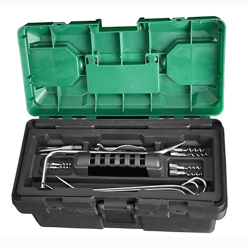 Mefape 23pcs Packing Extractor Set, Steel Alloy Packing Puller Tool Set, Flexible Shaft Corkscrew Pulling Hook Set, Gland Packing Extraction Removal Kit with Toolbox - Image 4