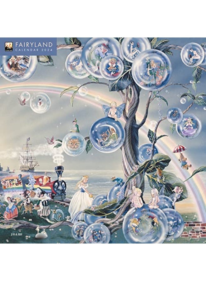 Fairyland By Jean & Ron Henry Wall Calendar 2024 Art Calendar By Flame Tree Studio Paperback