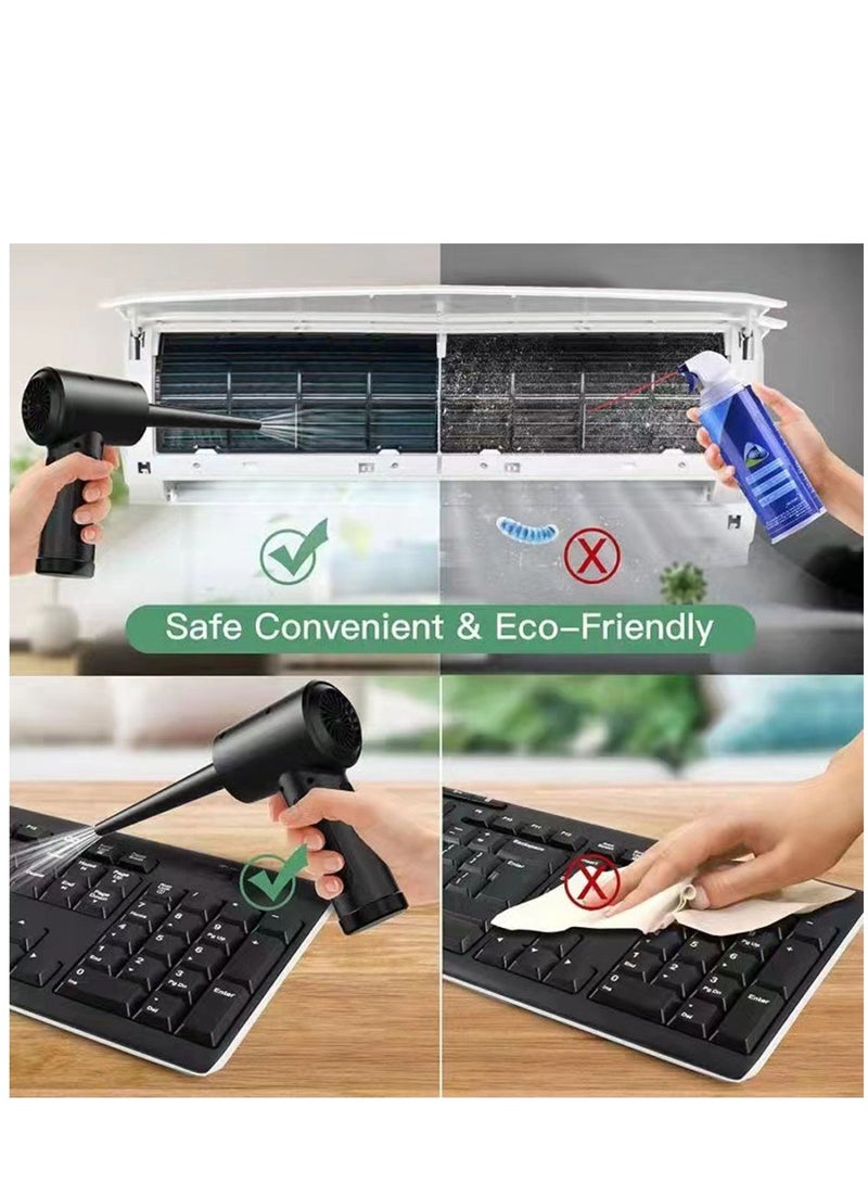 Furtey 3-Speed Cordless Electric Air Duster Blower, Rechargeable Replacement for Spray Cans, Portable Air Compressor for Keyboard, Computer, Electronics, AC, Home & Office Cleaning - Image 5