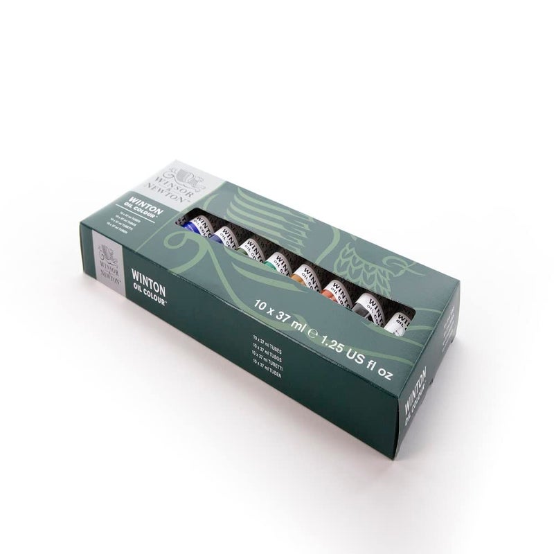 Winsor Newton Winsor & Newton Winton Oil Color Paint, Starter Set, 10 x 37ml Tubes, 1.25 Fl Oz (Pack of 10) - Image 3