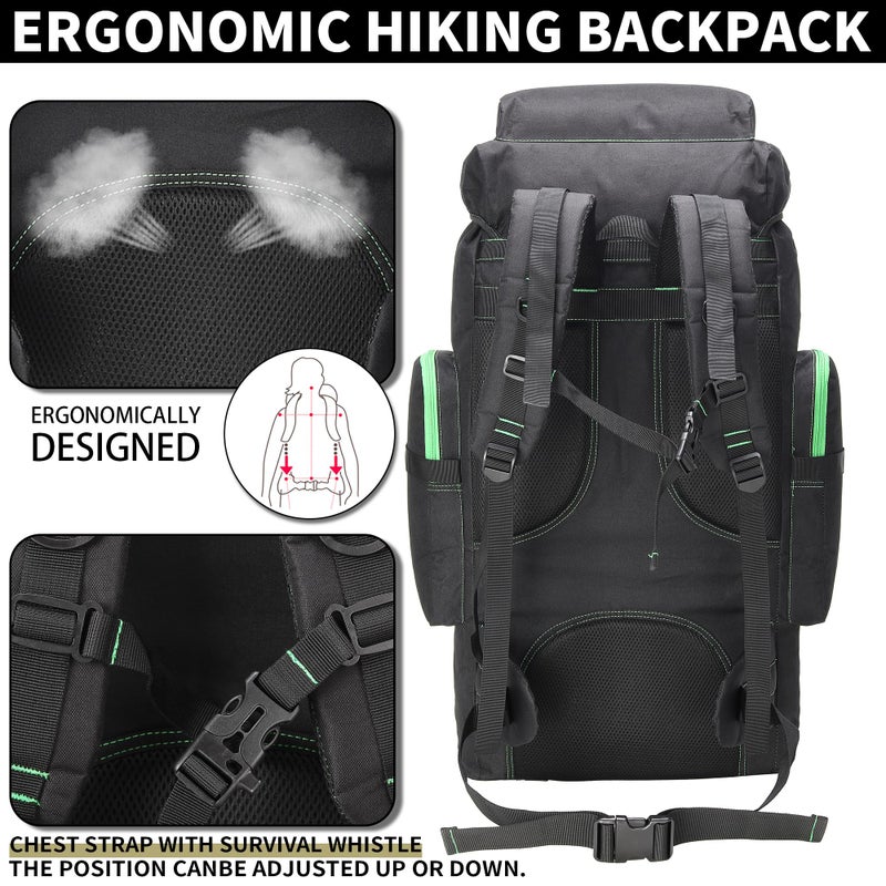 W WINTMING Hiking Backpack for Men 70L/100L Camping Backpack Military Rucksack Molle 3 Days Assault Pack for Climbing - Image 5