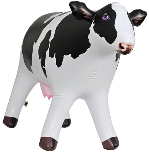 Jet Creations 21 Tall Standing Dairy Cattle Inflatable Holstein Cow 37 Long Animal Toy for Family Kids Farm Decoration Stage Prop VBS Easy to Inflate 1 pc - Image 1