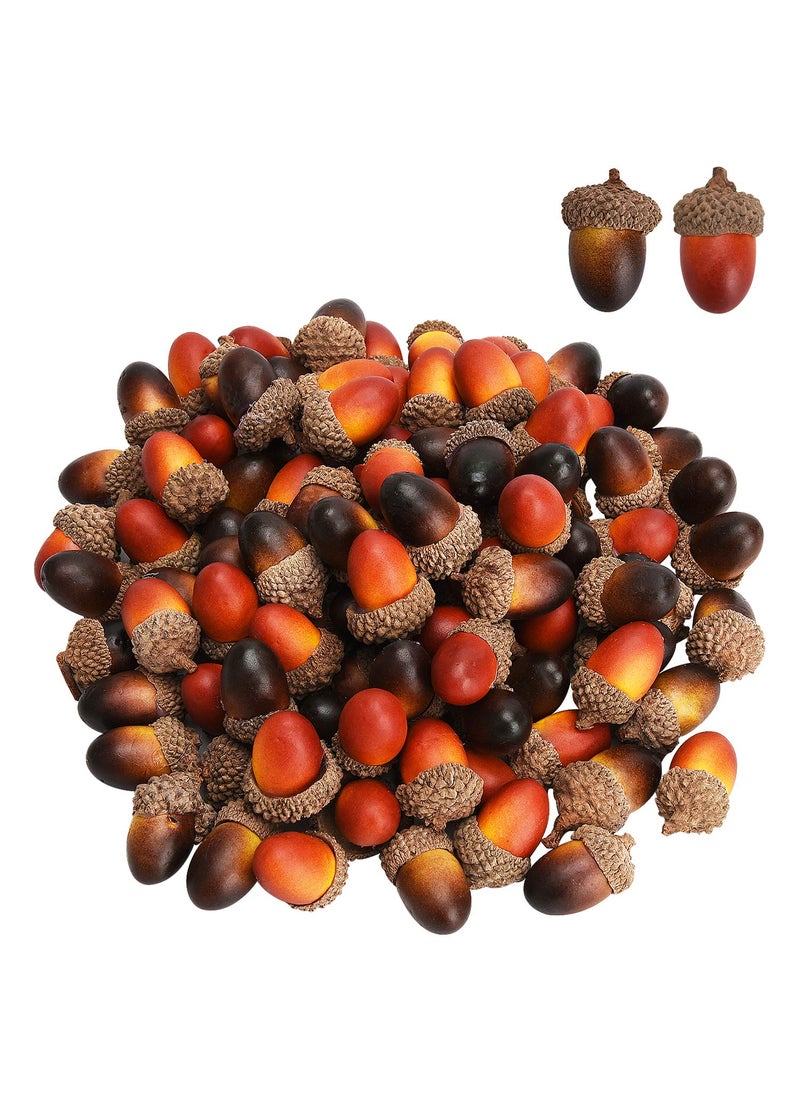 Udefineit Udefineit 100PCS 3cm Artificial Mini Acorns  Fake Fruit Props Lifelike Oak Nut Plants Model Craft for Home Kitchen Table Decor  Thanksgiving Halloween Christmas Festival Decorative Ornaments (2 Pack)  - Image 1