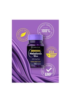 CARLYLE Carlyle Melatonin 12 mg Fast Dissolve 180 Tablets | Nighttime Sleep Aid | Natural Berry Flavor | Vegetarian, Non-GMO, Gluten Free  - Image 4