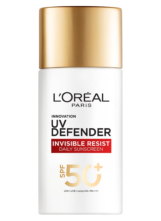 L'OREAL PARIS Uv Defender Invisible Fluid Sunscreen Spf 50+ Pa++++ 50 Ml 