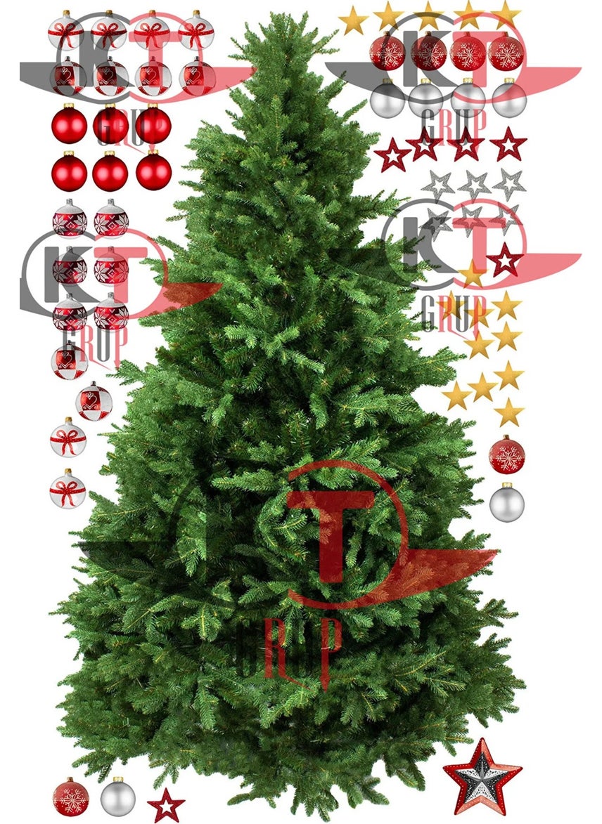 Kt Grup Kt Group New Year Merry Christmas Christmas Tree and Party Supplies Glass Wall Sticker Set  - Image 4