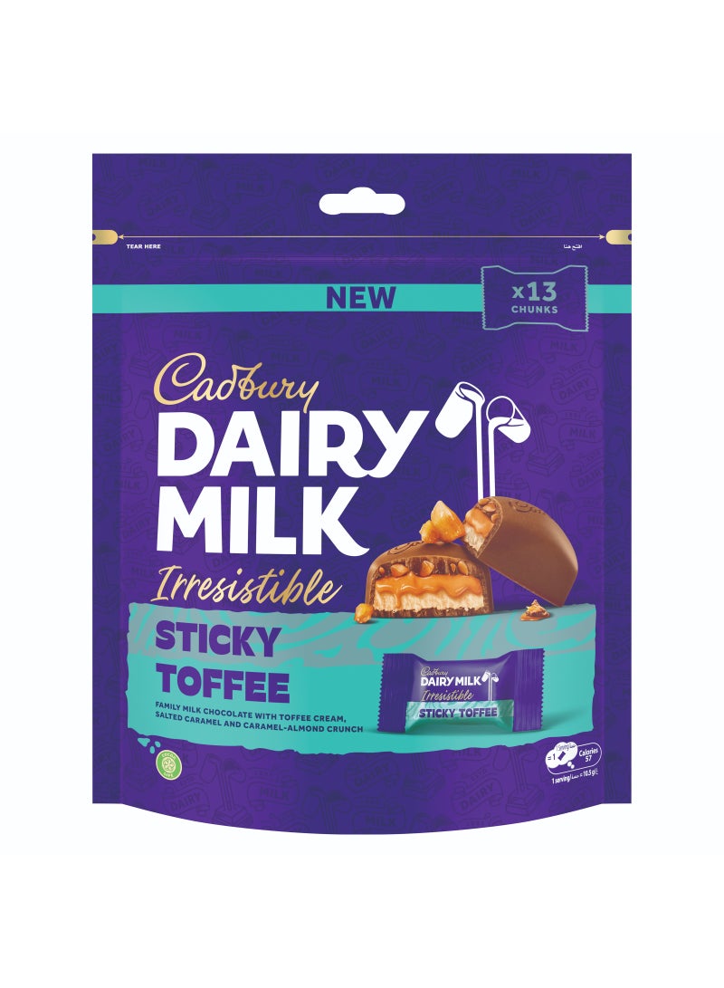 Cadbury Dairy Milk Irresistible Sticky Toffee Chocolate Minis - Image 1