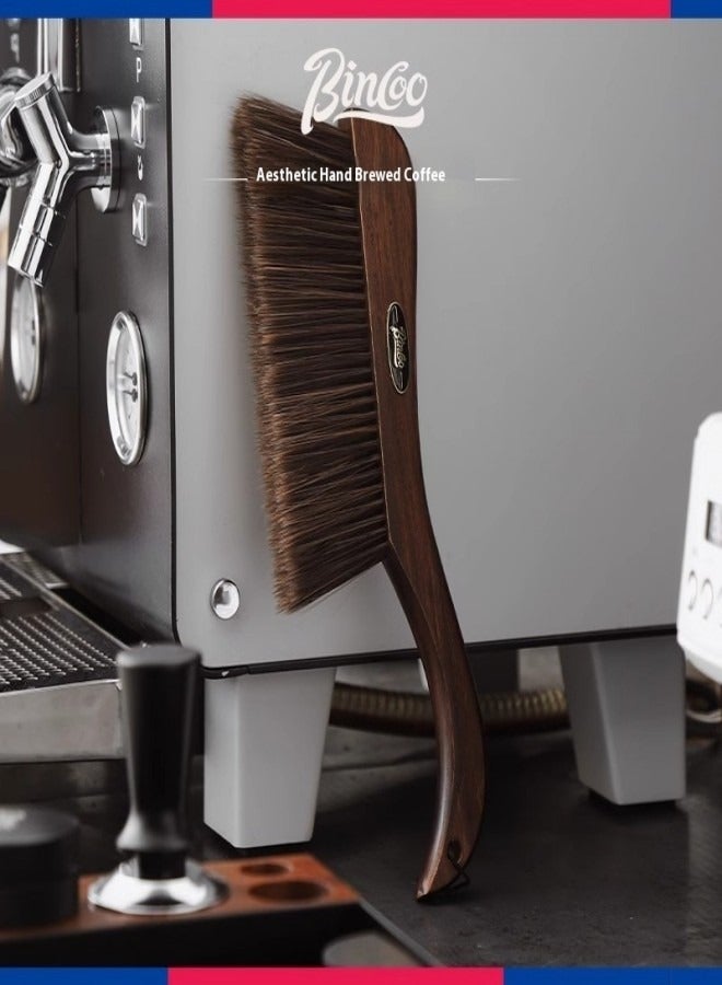 بينكو فرشاة تنظيف القهوة من خشب الصندل من بينكو - مكنسة سطح المكتب الممتازة لأرضيات القهوة مع حلقة تعليق - Image 4
