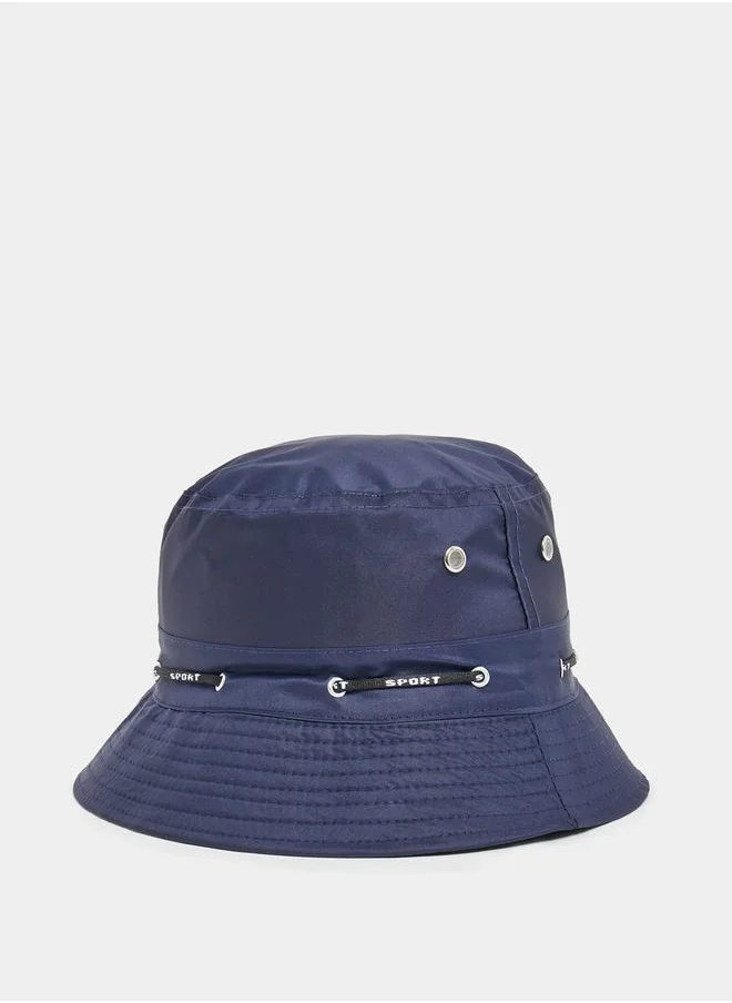 ستايلي Eyelet Drawcord Detail Bucket Hat