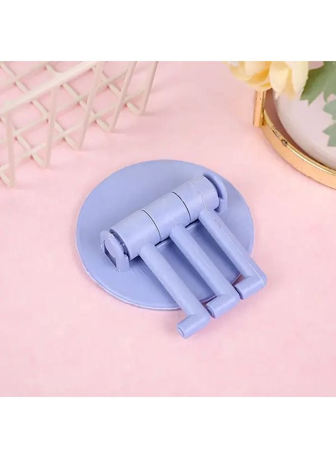 Beige Rotating Wall Hook 360 Spin No Drill Heavy Duty Adhesive 3 Hook System - Image 5