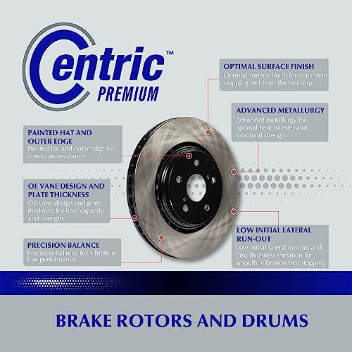 Centric 120.45064 Premium Brake Rotor - Image 3