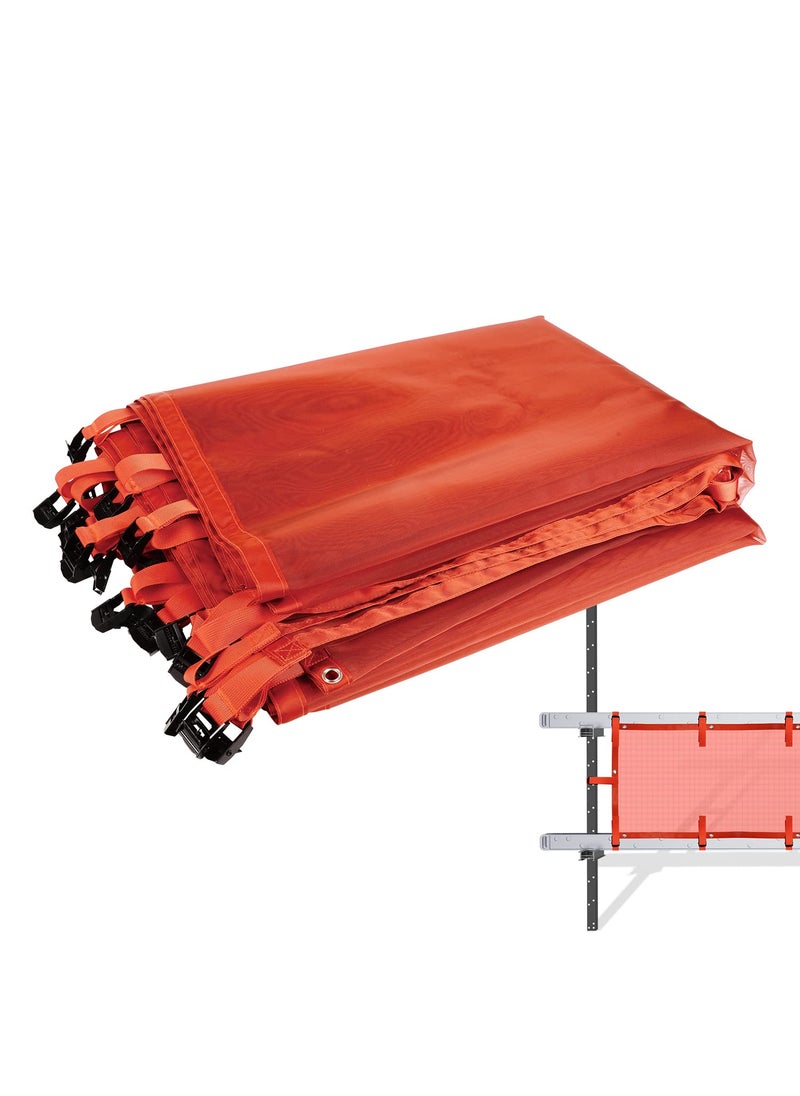3 BUZZLETT Superior Pump Jack Safety Net Construction Safety Debris Netting 20 ft IndustrialStrength Guard Rail Protection for Worksite Security Scaffold Net Enclosure Visibility Barrier Fencing Roll 