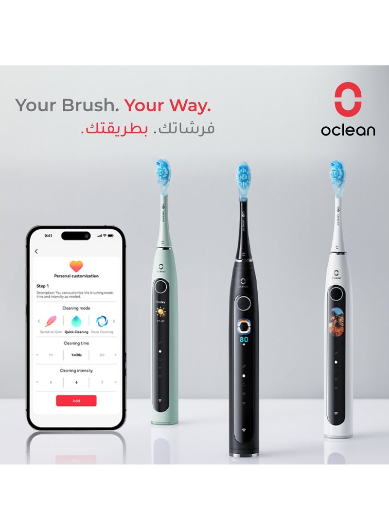 Oclean X Pro 20 Smart Sonic Electric Toothbrush — White — Smart Display – 84 , 000 Movements – Deep Clean - Image 4