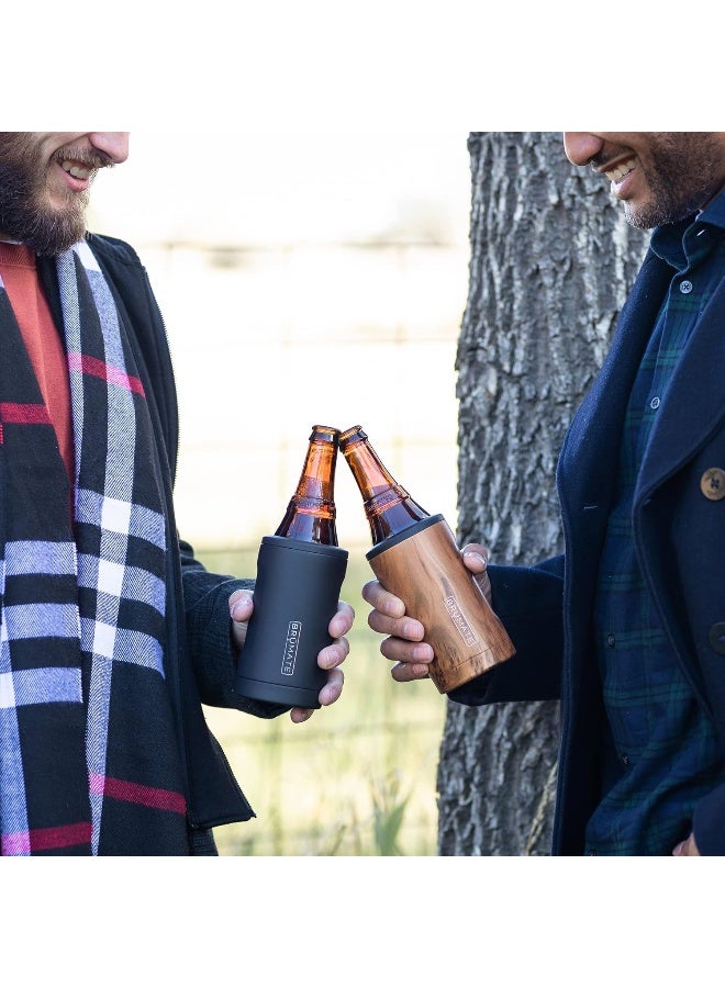 BruMate BrüMate Hopsulator Bott'l Insulated Bottle Cooler for Standard 12oz Glass Bottles | Glass Bottle Insulated Stainless Steel Drink Holder for Beer and Soda (Glitter Charcoal) - Image 3