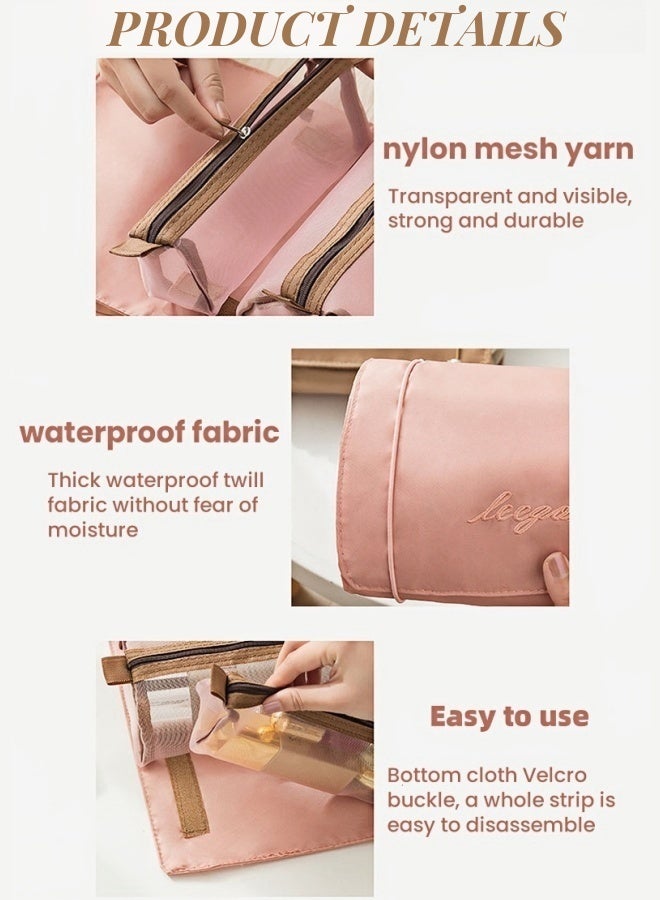 Organizer Makeup Case Toiletry Bag Foldable and Waterproof Storage Bag, Classic Black Style. - Image 5