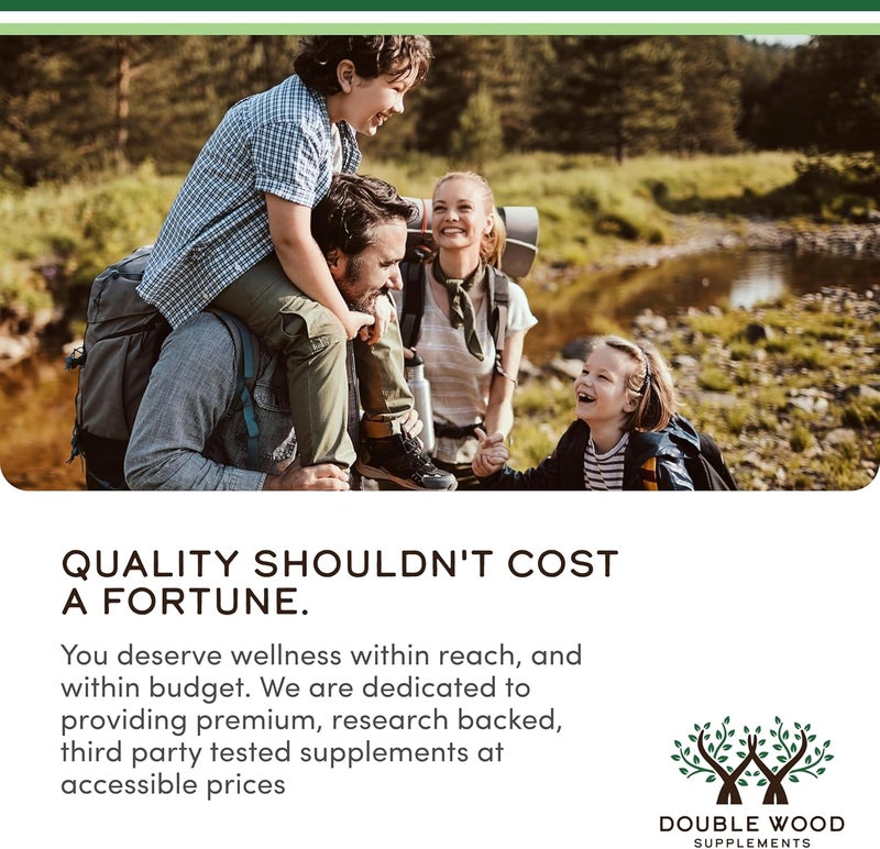 Double Wood Supplements Tigers Milk Mushroom Supplement Lignosus Fungi 500mg per Serving 120 Capsules Antioxidant for Respiratory and Lung Health Support Vegan Safe NonGMO - Image 5