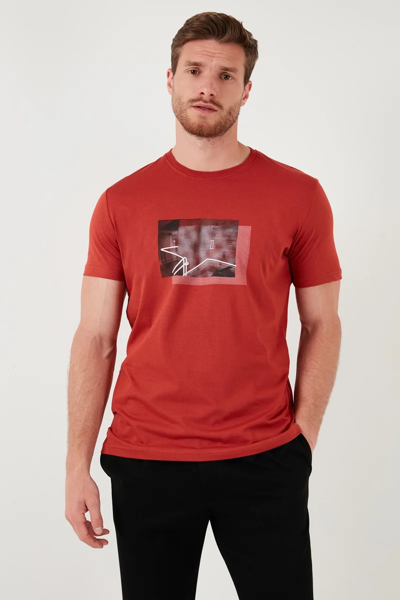 Buratti Cotton Slim Fit Crew Neck T Shirt Men's T Shirt 646R8120