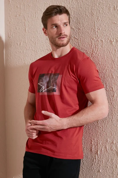 Buratti Cotton Slim Fit Crew Neck T Shirt Men's T Shirt 646R8120