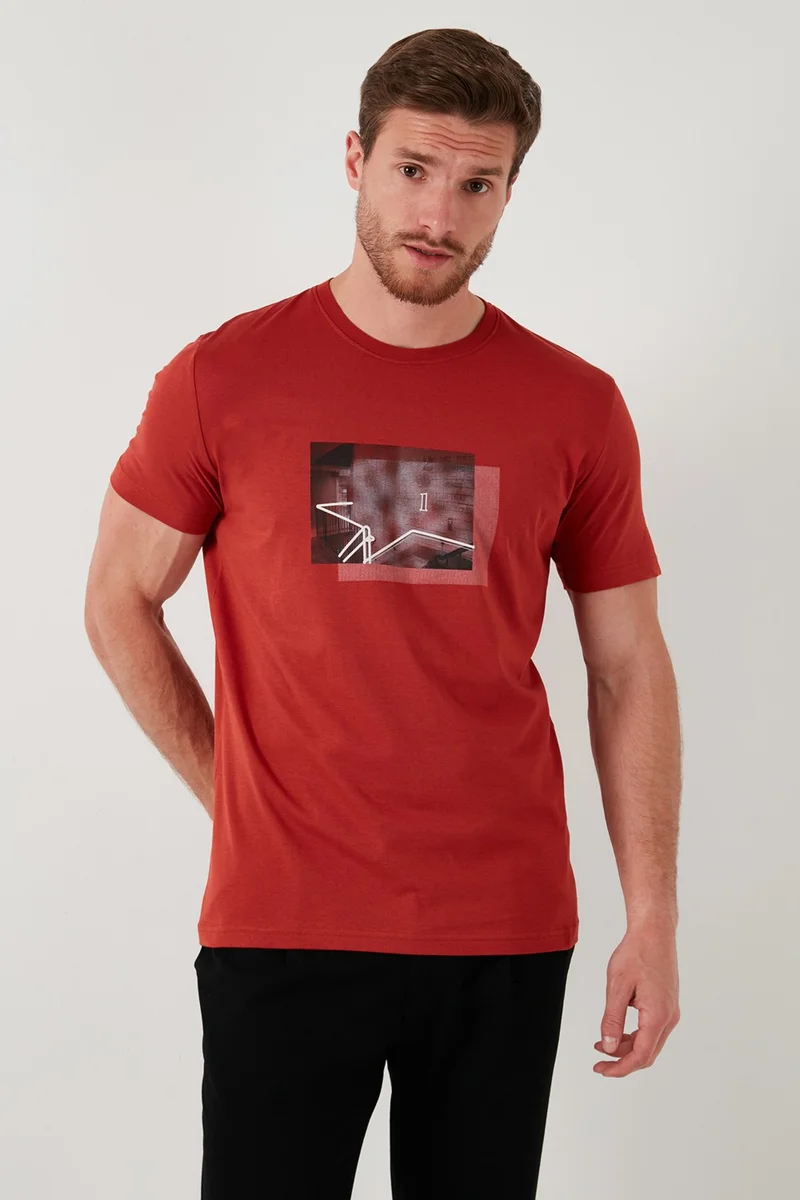 Buratti Cotton Slim Fit Crew Neck T Shirt Men's T Shirt 646R8120