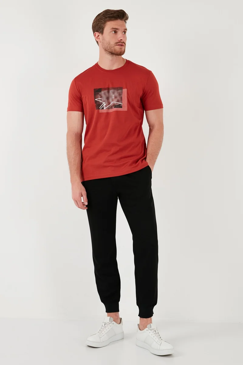 Buratti Cotton Slim Fit Crew Neck T Shirt Men's T Shirt 646R8120