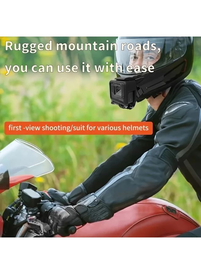 حامل ذقن الخوذة GP522B لكاميرا GoPro Hero 10 و9 و8 و7 و6 و5 وكاميرا DJI Insta360 أكشن - Image 5