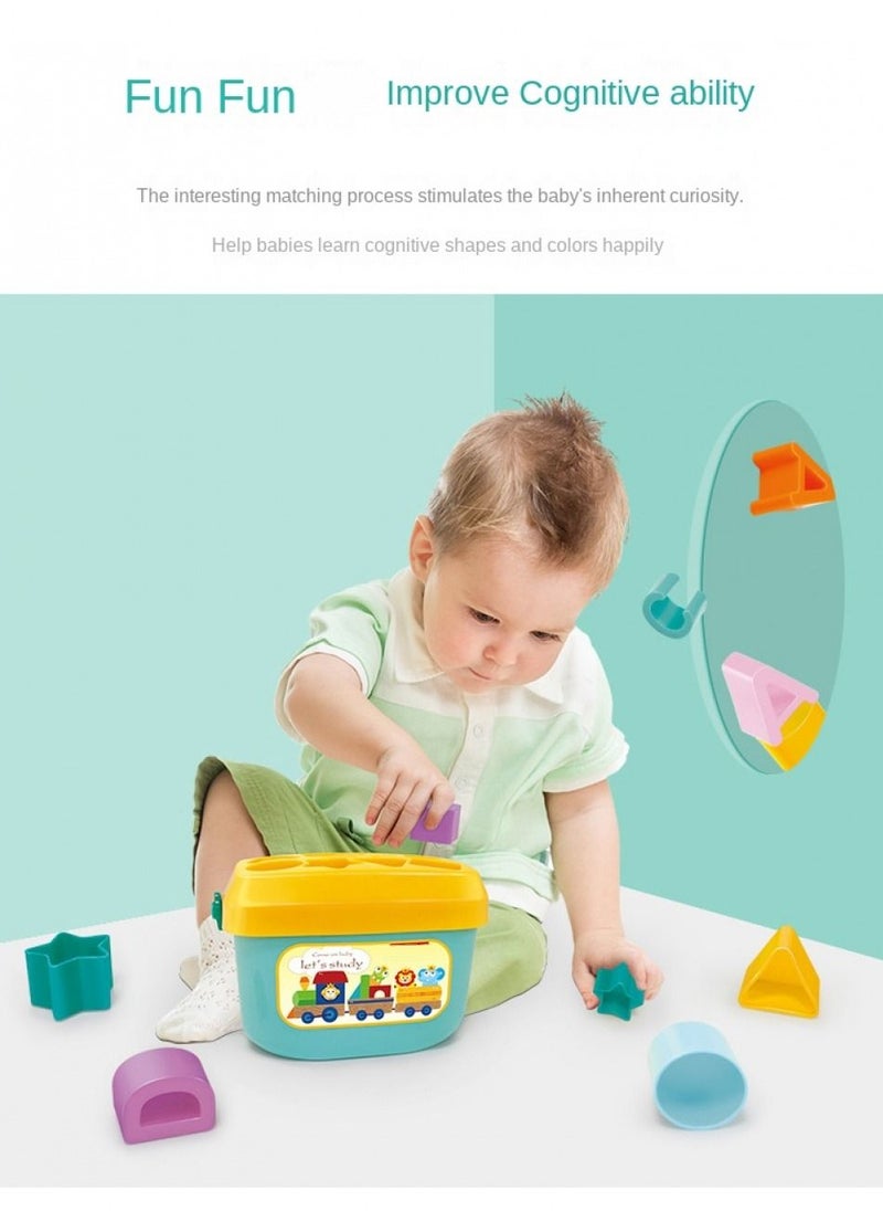 Generic - Stacking Toy Baby First Blocks Set of 16 Shapes for Sorting Play - Image 1