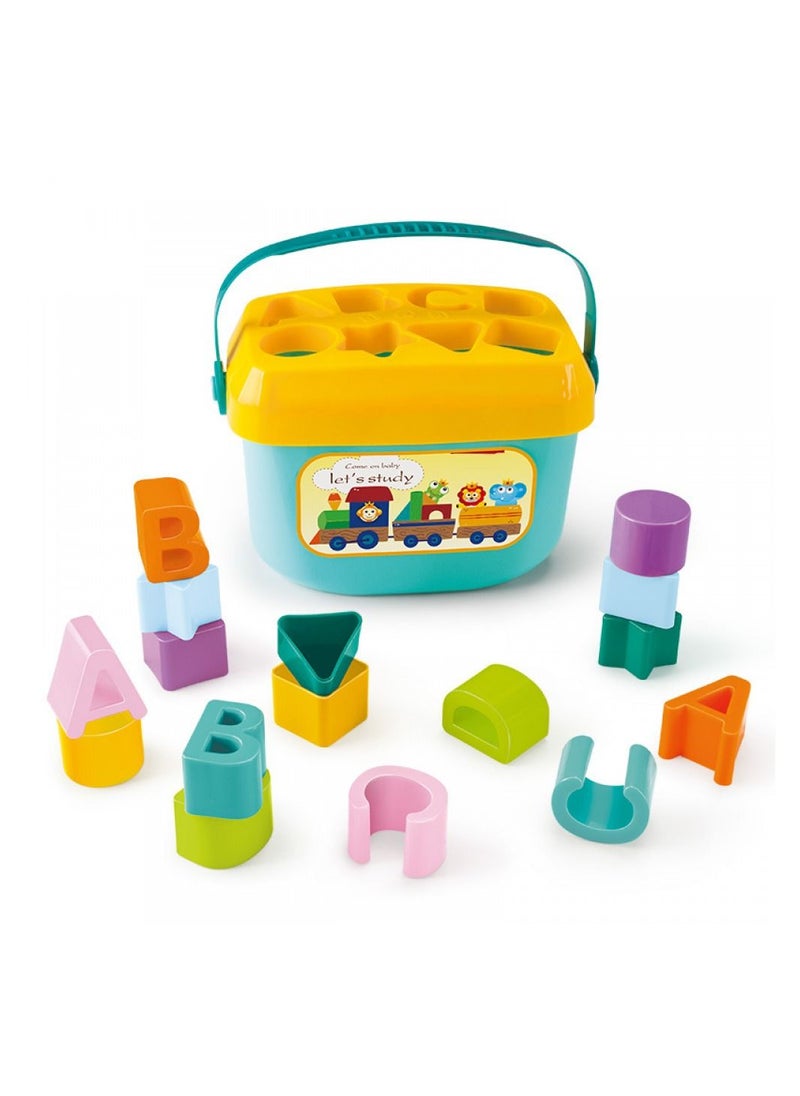 Generic - Stacking Toy Baby First Blocks Set of 16 Shapes for Sorting Play - Image 1