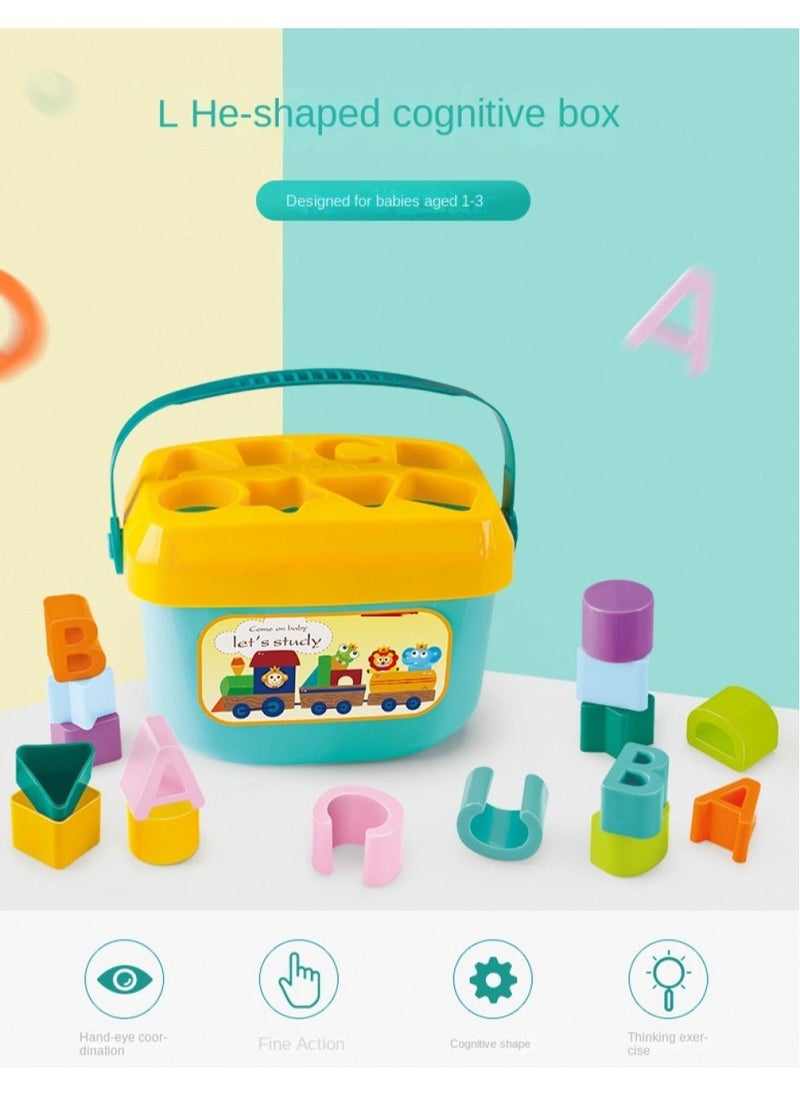 Generic - Stacking Toy Baby First Blocks Set of 16 Shapes for Sorting Play - Image 1