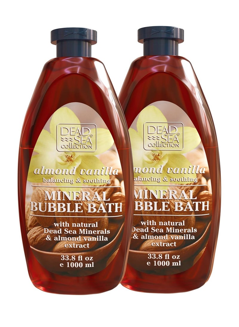 Dead Sea Collection Bubble Bath with Almond Vanilla for Women and Men - Sweet Almond Oil and Dead Sea Salt - Nourishing and Moisturizing Skin - Pack of 2 (67.6 fl.oz) - pzsku/ZDB3D0A6111E2F6AA6C9FZ/45/_/1733559238/3f55cb6a-6b8b-4bce-bbce-74a4a2346150