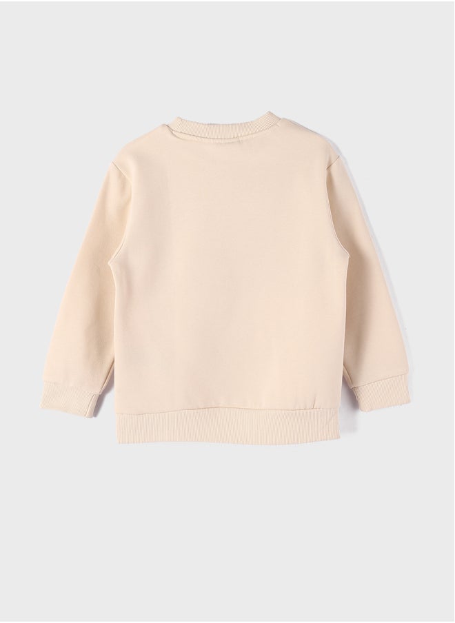 LC WAIKIKI Crew Neck Printed Long Sleeve Boy Sweatshirt  - Image 4