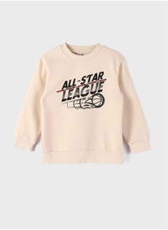 LC WAIKIKI Crew Neck Printed Long Sleeve Boy Sweatshirt  - Image 1