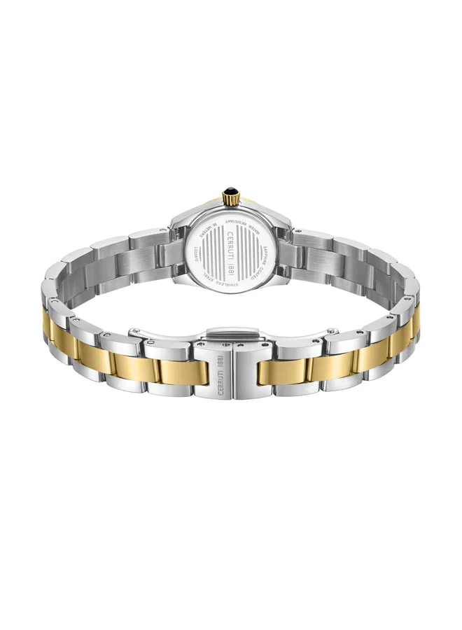 CERRUTI 1881 Women's Endine 19mm White Dial Stainless Steel Bracelet Analog Watch For Women
