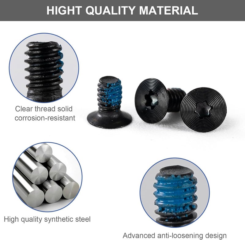 Moibunka Screws Replacement Compatible with Ridge Wallets for Men, 22 Pcs Upgraded Wallet Screws Set with Hex & Torx Screwsdriver, Replacement Parts for Metal & Carbon Fiber Wallets, Black - Image 5