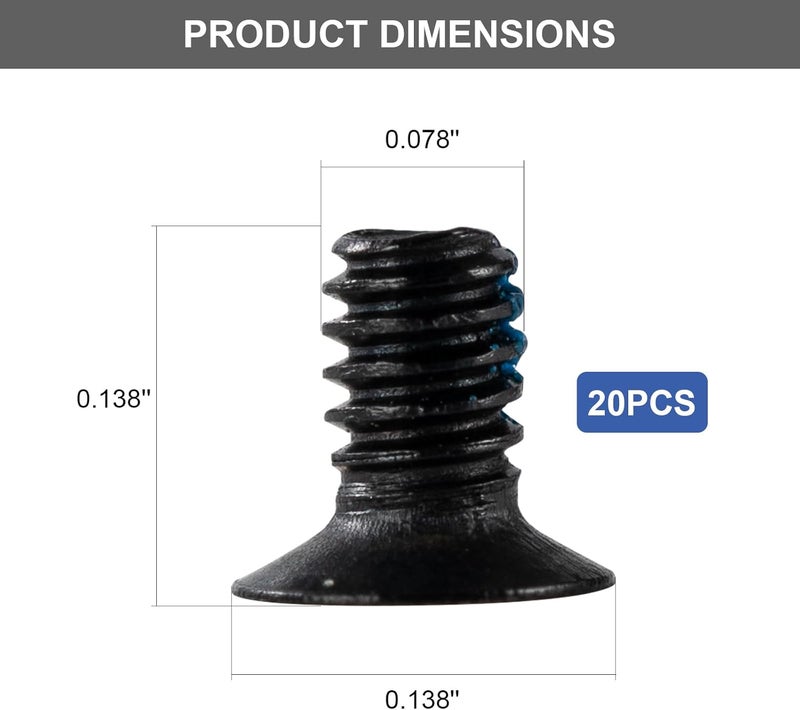 Moibunka Screws Replacement Compatible with Ridge Wallets for Men, 22 Pcs Upgraded Wallet Screws Set with Hex & Torx Screwsdriver, Replacement Parts for Metal & Carbon Fiber Wallets, Black - Image 4