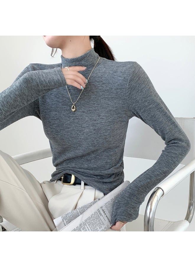 نصف قميص قاعدة طوق السلحفاة أنيق ومتين وأسلوب شتوي وملابس داخلية ذات أكمام طويلة