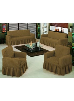 Bright Home غطاء كرسي بذراعين بروكرايت هوم، أريكة، غطاء أريكة سرير، غطاء أريكة مرن 3311TAKIM  - Image 1