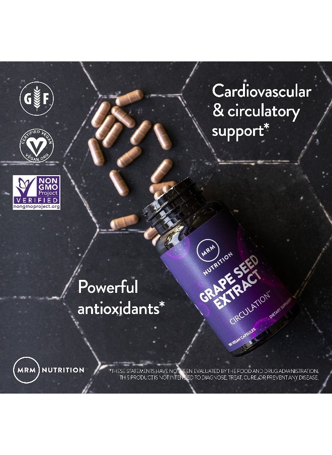 MRM - Nutrition Grape Seed Extract | Circulation | Antioxidants | Anti-agning | Gluten Free + Vegan | 100 Servings - Image 1