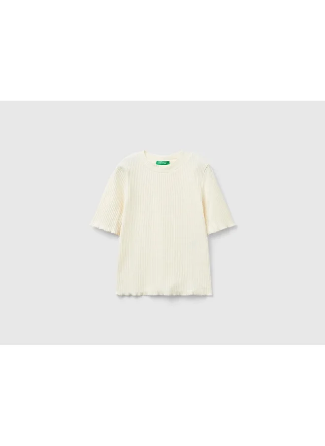 يونايتد كولورز أوف بينتيون Short Sleeve Turtleneck T-Shirt