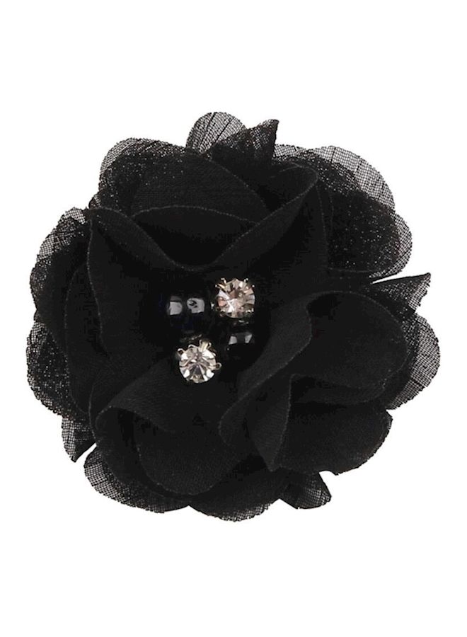 NIBEMINENT Pack Of 9 Hair Clips With Hand-Sewn Beads Flower Yellow/Grey/Brown 6centimeter - Image 5