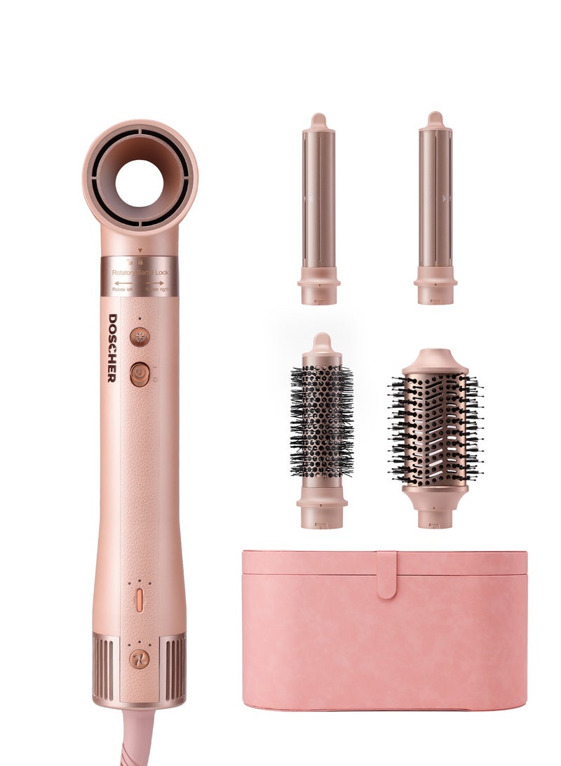 DOSCHER 1500Watt 5-in-1 Multi-Functional Hair Styler&Hair Dryer,20 Million High-Concentration Negative Ion Hair Care,110,000 RPM High-Speed 2X Faster Drying,3-Temp Settings withTemp Memory Function - Image 1