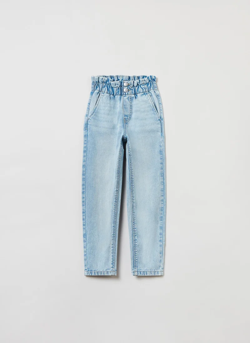 Ovs OVS Paper Bag Jeans With Pockets