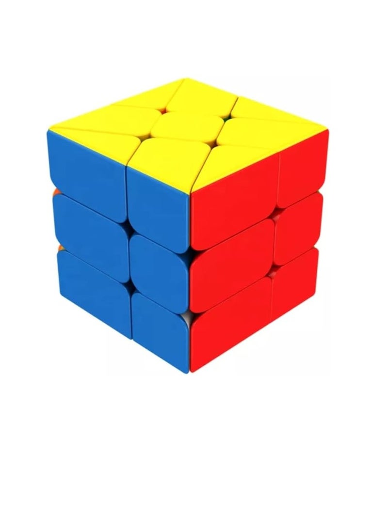 مكعب طاحونة الهواء من يونغجون - مكعب ألغاز احترافي 3×3 بأشكال هندسية متعددة الألوان، مناسب لهواة جمع المكعبات وعشاق الألغاز. - Image 2