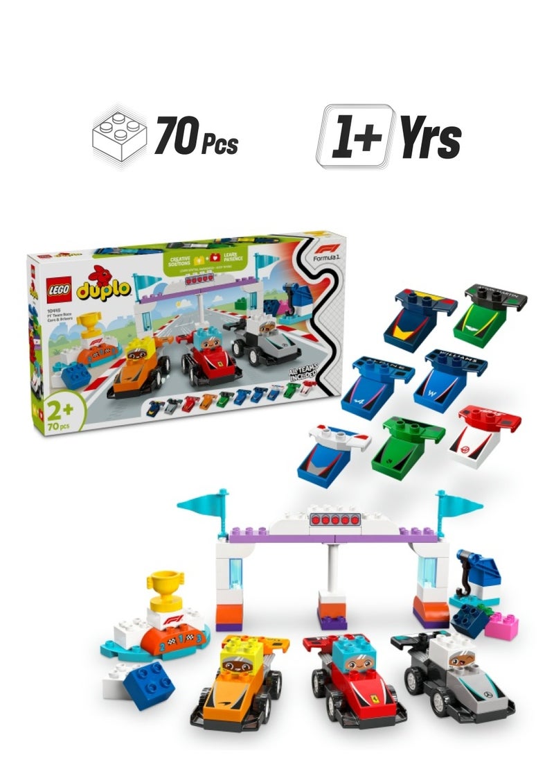 LEGO Duplo Town F1® Team Race Cars & Drivers 10445 (70) Pieces  - Image 1