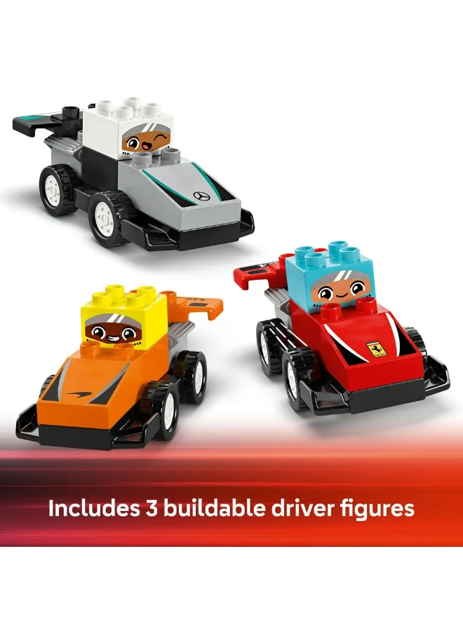 ليغو لعبة بناء سائقي وسيارات سباق الفورمولا 1® من LEGO® DUPLO® Town للمرح العائلي 10445