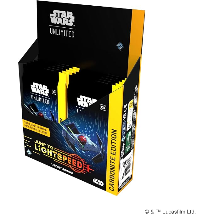 فانتزي فلايت غايمز مجموعة بطاقات Star Wars: Unlimited TCG Jump to Lightspeed Carbonite Booster Display - 12 عبوة، بطاقات حصرية، بطاقات لامعة، وإصدارات Hyperspace! للأعمار من 12 سنة فما فوق، لاعبين أو أكثر، مدة اللعب 20 دقيقة، من إنتاج | مجموعة من 24 عبوة معززة، بطاقات حصرية، بطاقات لامعة، وإصدارات Hyperspace! للأعمار من 12 سنة فما فوق، لاعبين أو أكثر، مدة اللعب 20 دقيقة - Image 3